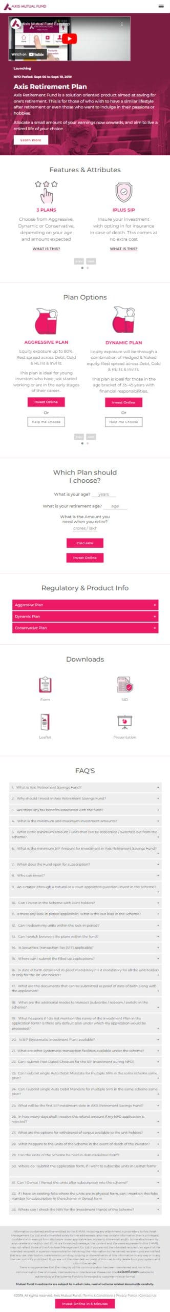 Flying Cursor Axis Retirement Plan Bootstrap Ipad
