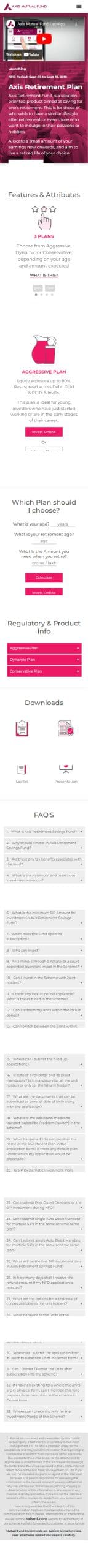 Flying Cursor Axis Retirement Plan Bootstrap Mobile