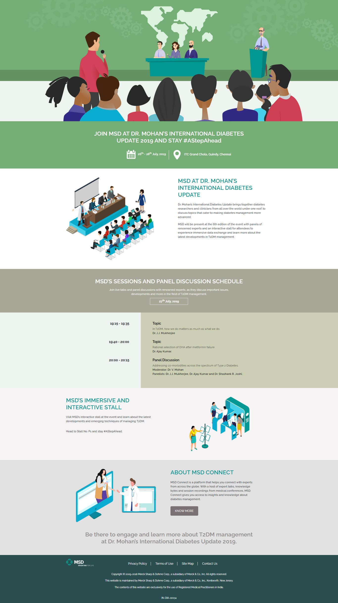 Flying Cursor MSD at Dr. Mohan’s International Diabetes Update 2019 Bootstrap Desktop