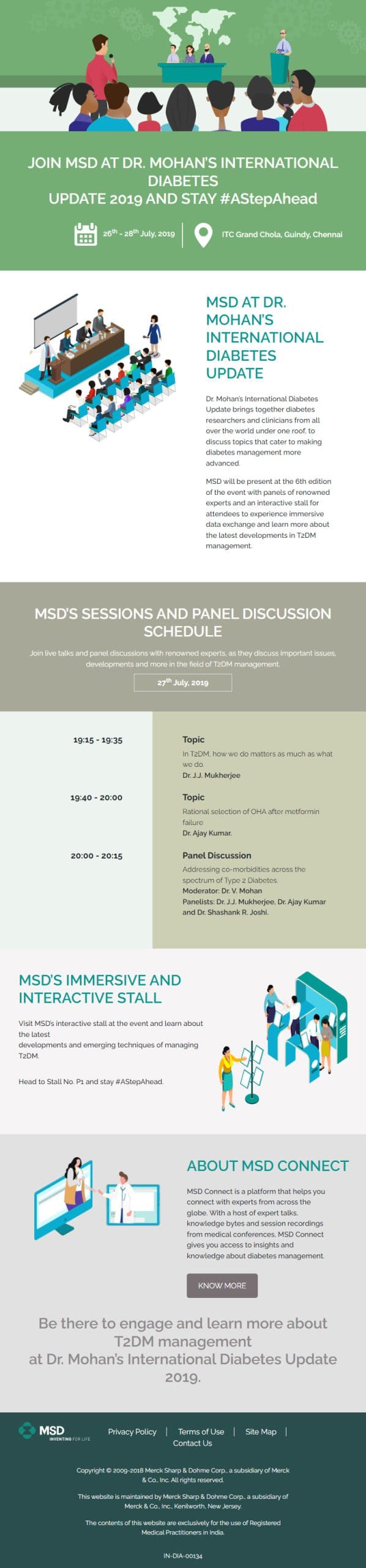 Flying Cursor MSD at Dr. Mohan’s International Diabetes Update 2019 Bootstrap Ipad