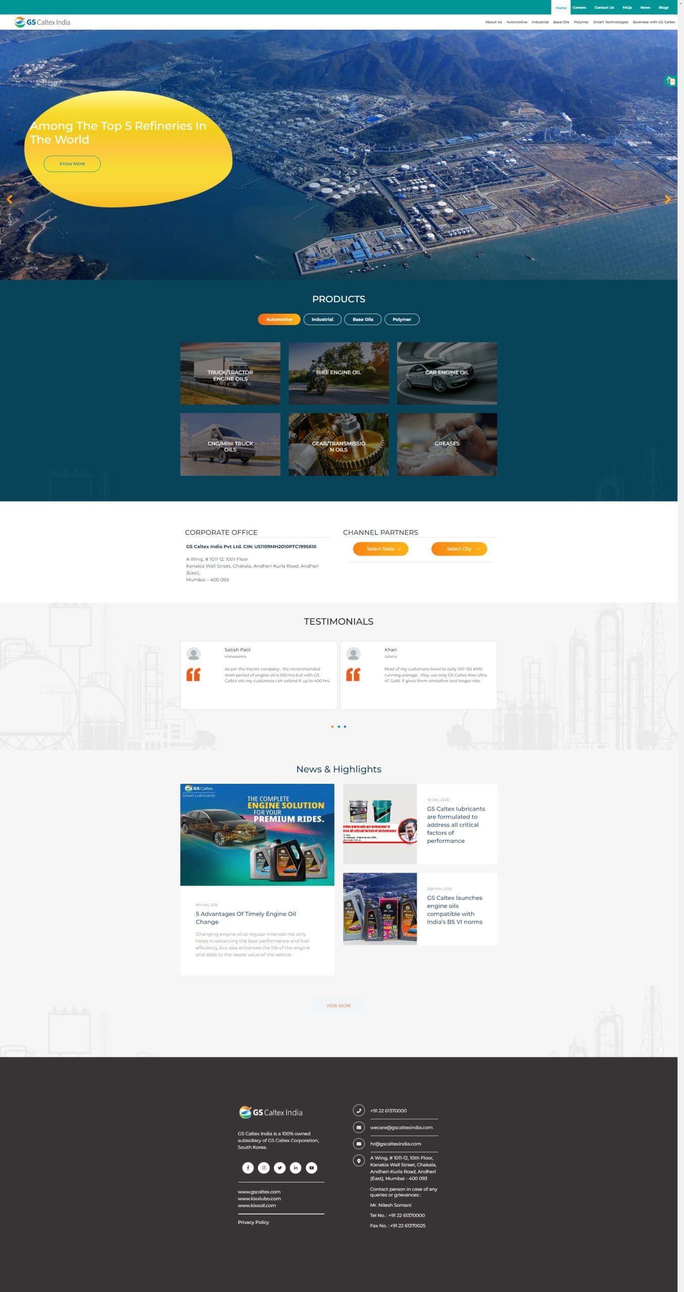 Flying Cursor Web GS Caltex WordPress Desktop