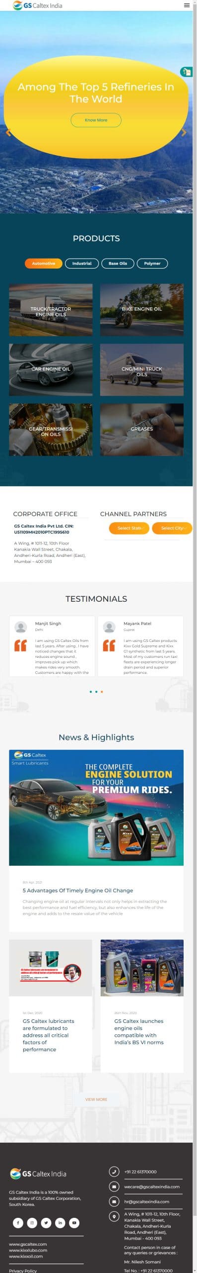 Flying Cursor Web GS Caltex WordPress Ipad