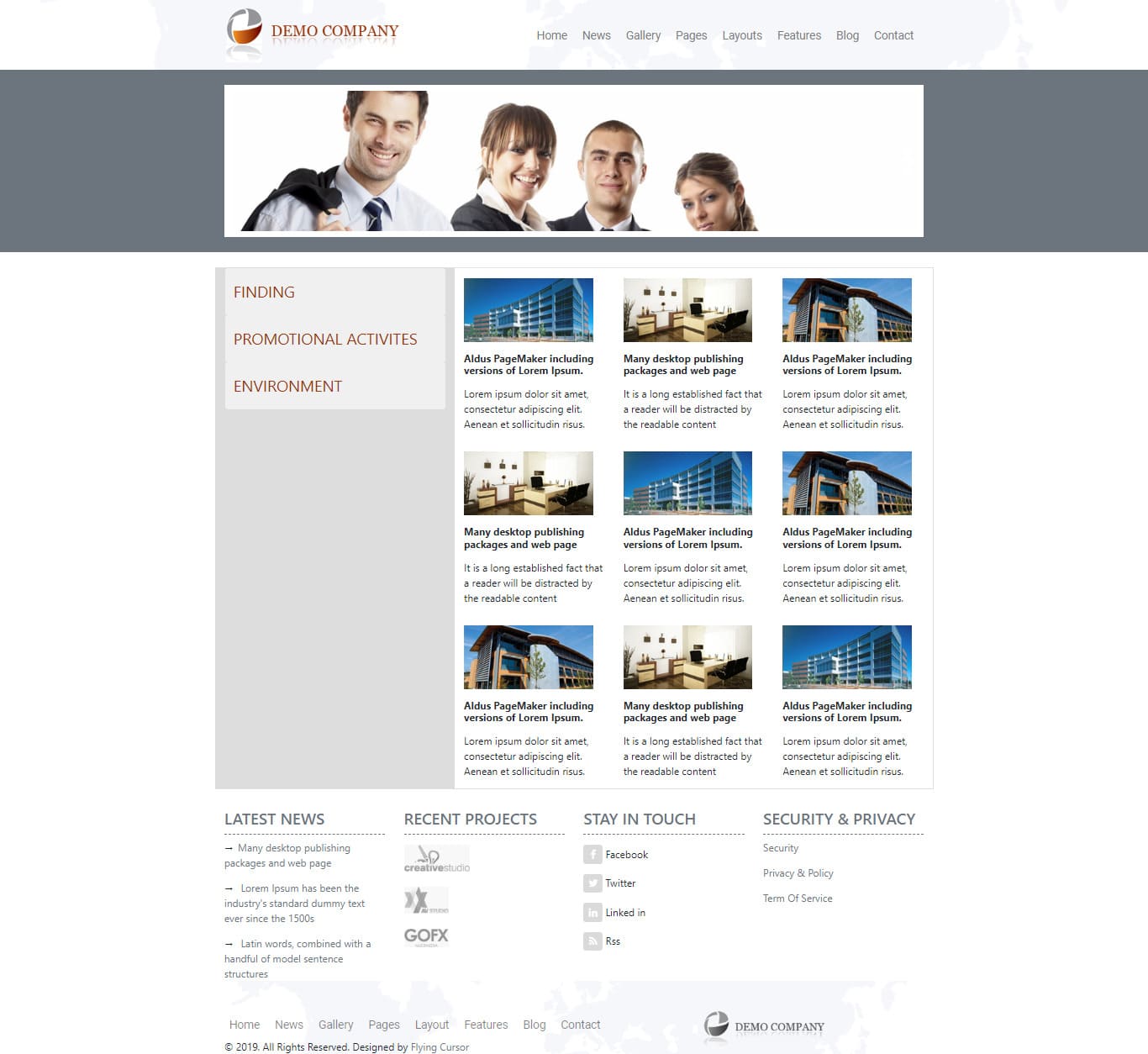 Interview FC Bootstrap Desktop