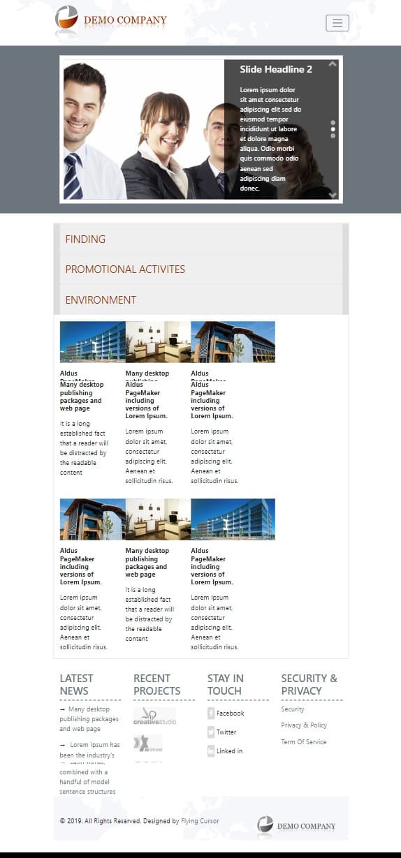 Interview FC Bootstrap Ipad