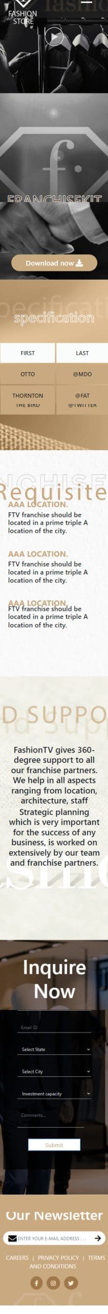 Interview FTV Bootstrap Mobile