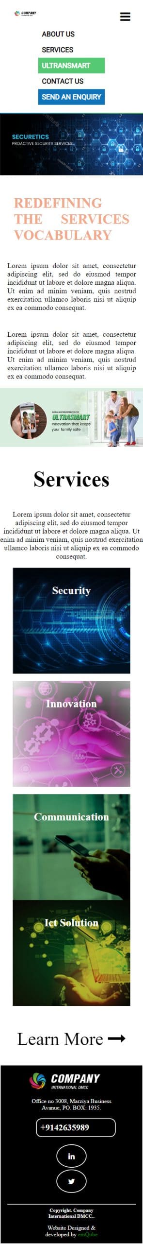 Interview HTML Assignment Mobile