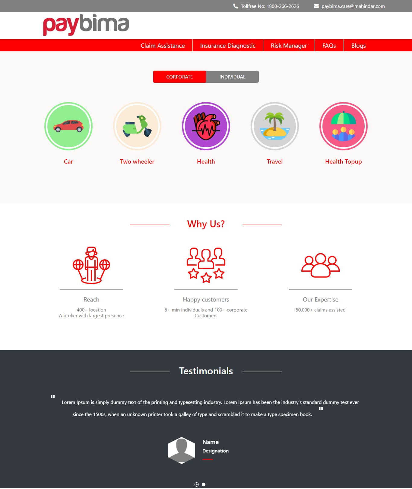 Interview Test Bootstrap Laptop