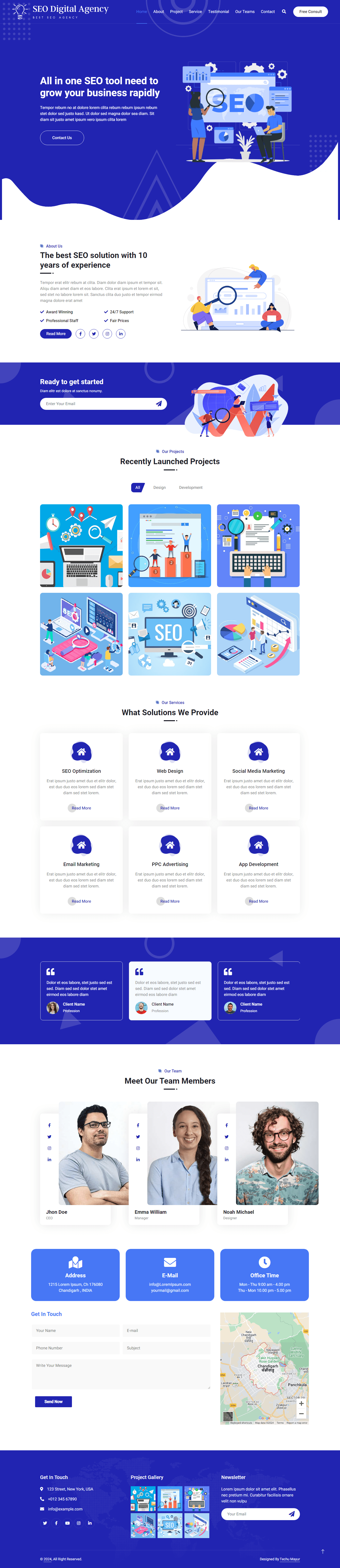 SEO Services Landing Page Desktop
