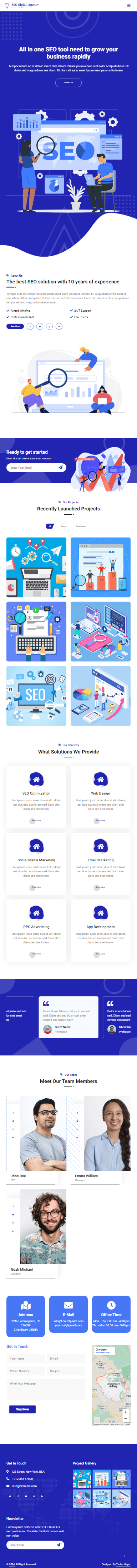 SEO Services Landing Page Ipad