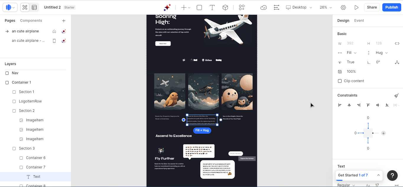 Build a website using Dora AI 
