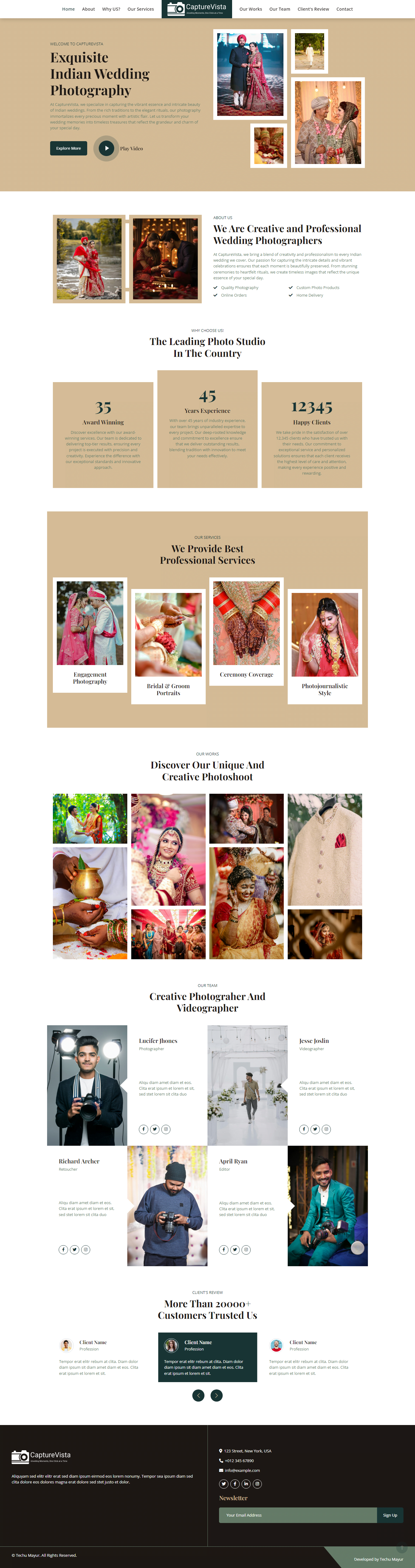 Elegant wedding photography setup Desktop