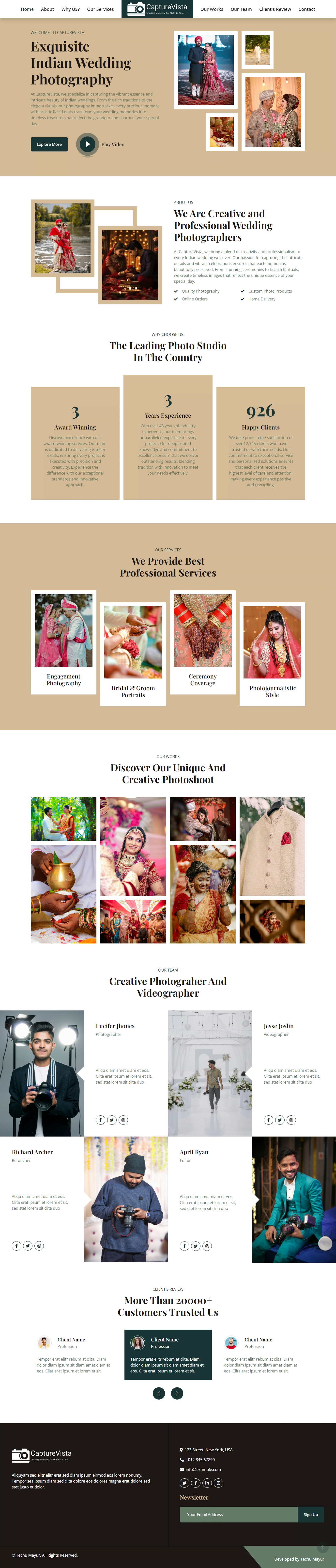 Elegant wedding photography setup Laptop